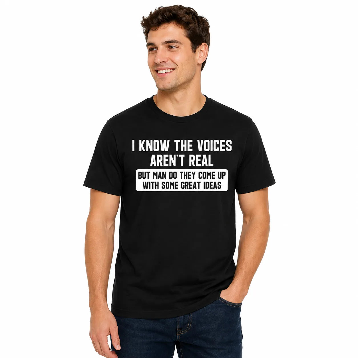 Schizophrenia Awareness I Know The Voices Aren'T Real Retro T-Shirt / Sweatshirt / Hoodie