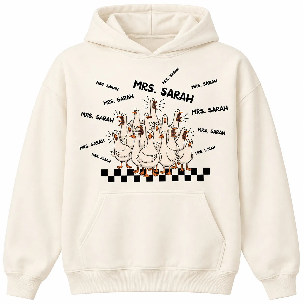 Silly Goose Personalized Teacher Name Funny Chaos Ducks T-Shirt / Sweatshirt / Hoodie