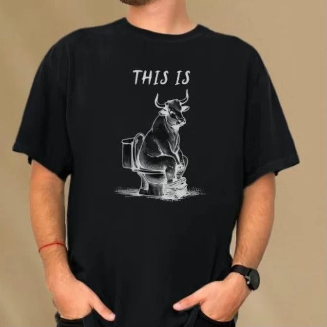 This Is Funny Bull Shit Toilet Graphic Unisex T-Shirt / Sweatshirt / Hoodie