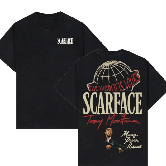 Scarface Two Sides Graphic T-Shirt / Sweatshirt / Hoodie