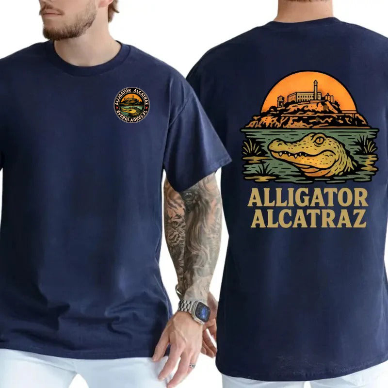 Alligator Alcatraz Funny Retro Florida Gator T-Shirt / Sweatshirt / Hoodie