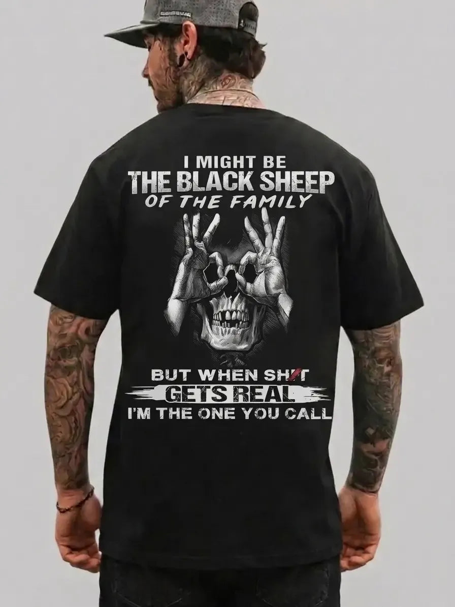 I Might Be The Black Sheep Of The Family Funny Skull Graphic T-Shirt / Sweatshirt / Hoodie
