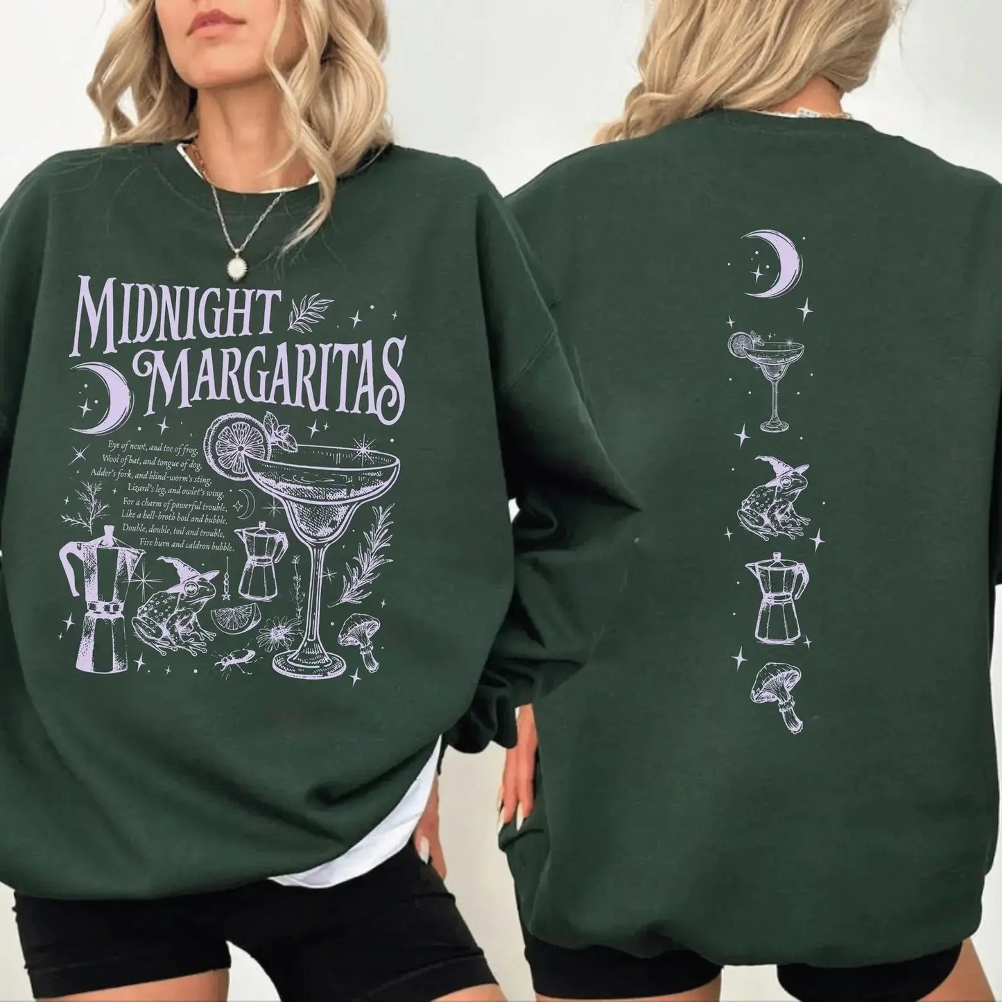 Salt Rosemary Lavender Love Witchy Cocktail Graphic Magical Halloween T-Shirt / Sweatshirt / Hoodie