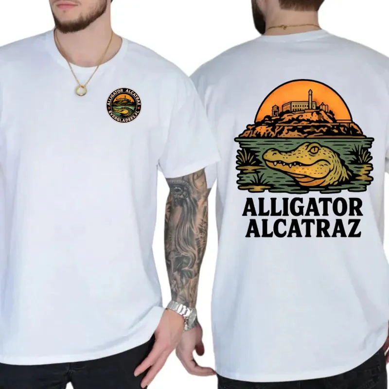 Alligator Alcatraz Funny Retro Florida Gator T-Shirt / Sweatshirt / Hoodie