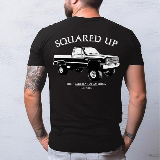 Vintage Vibe Squared Up 1986 Old School Classic Truck T-Shirt / Sweatshirt / Hoodie