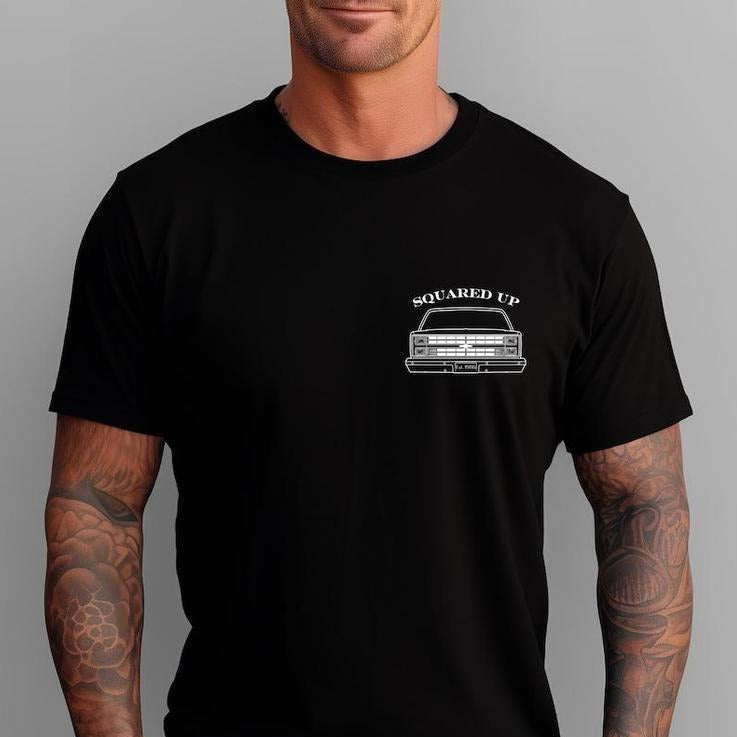 Vintage Vibe Squared Up 1986 Old School Classic Truck T-Shirt / Sweatshirt / Hoodie