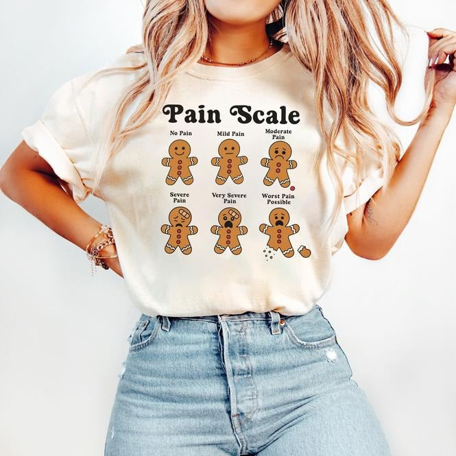 Christmas Nurse Funny Pain Scale Holiday Nurse T-Shirt / Sweatshirt / Hoodie