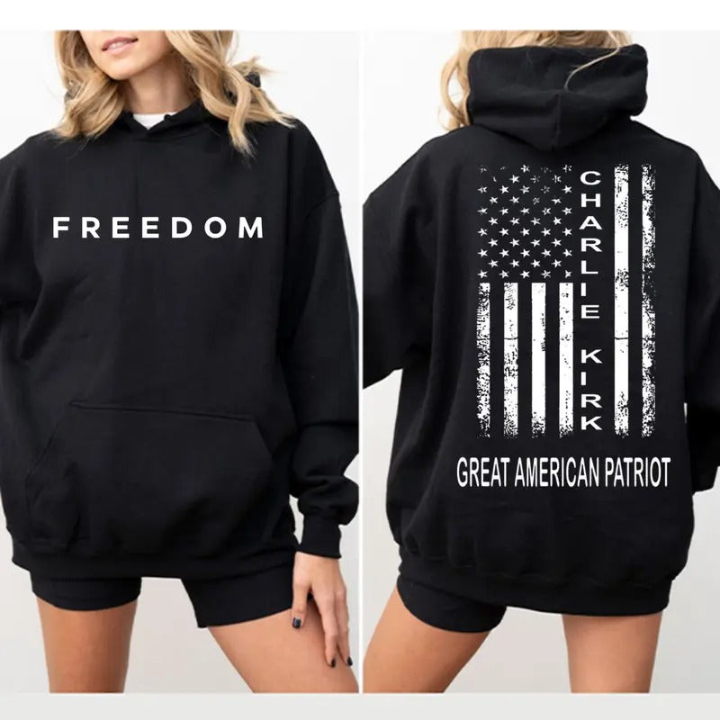 Charlie Great American Patriot Flag Graphic T-Shirt / Sweatshirt / Hoodie