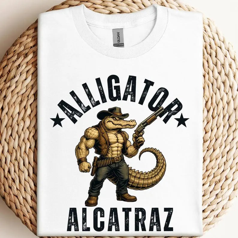 Alligator Alcatraz Funny Everglades Parody T-Shirt / Sweatshirt / Hoodie