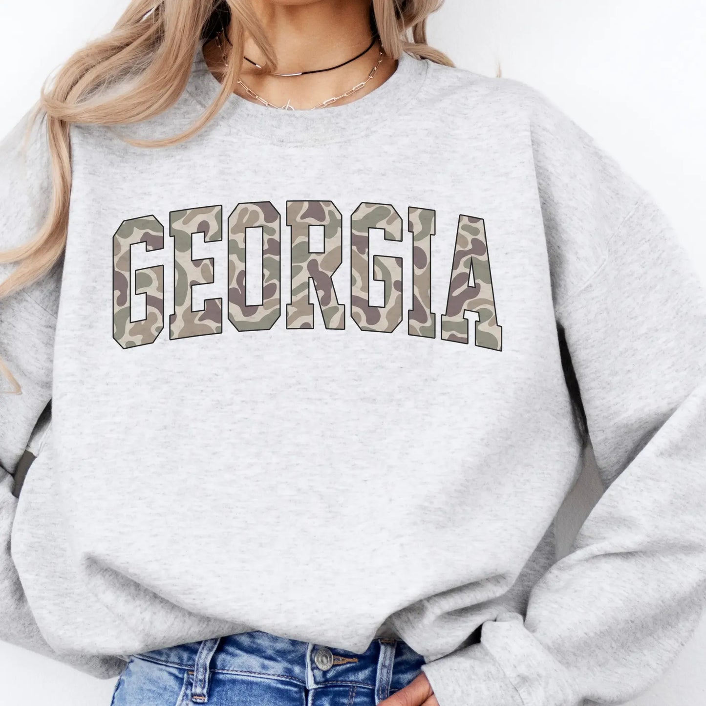 Camo State College Varsity Name Camouflage Retro Graphic T-Shirt / Sweatshirt / Hoodie