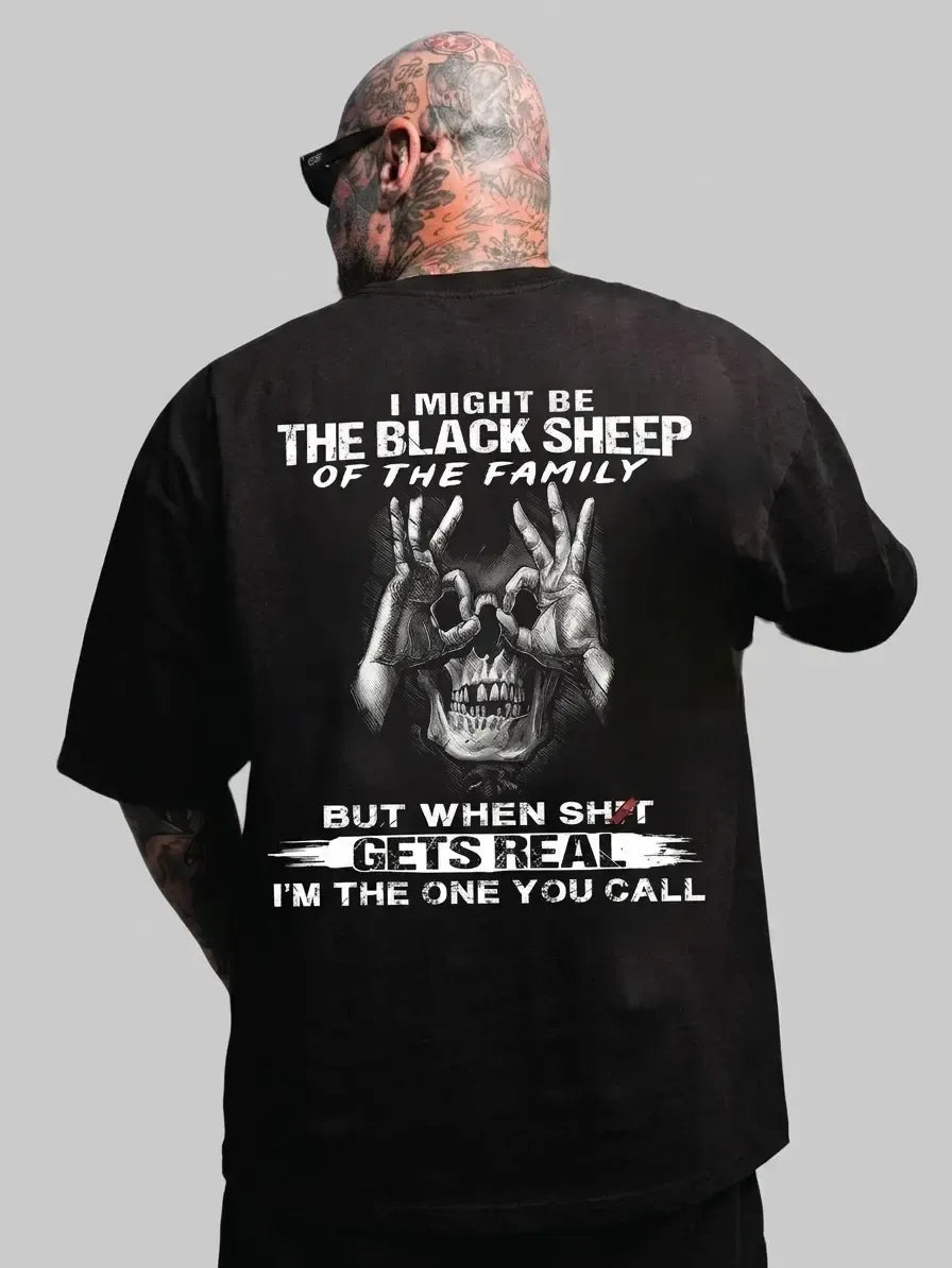 I Might Be The Black Sheep Of The Family Funny Skull Graphic T-Shirt / Sweatshirt / Hoodie