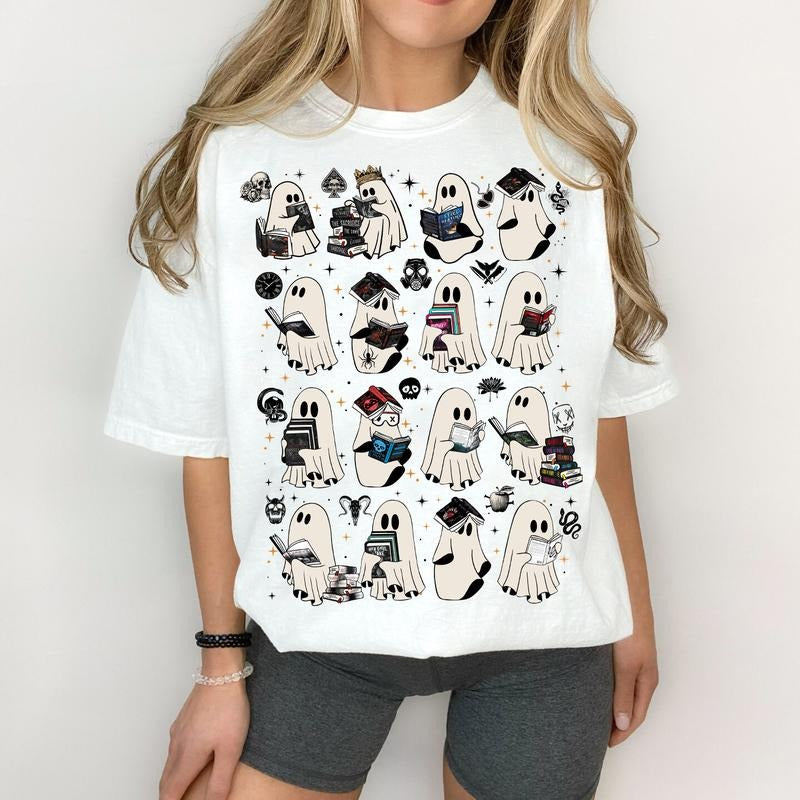 Ghosts Reading Dark Romance Series Books T-Shirt / Sweatshirt / Hoodie