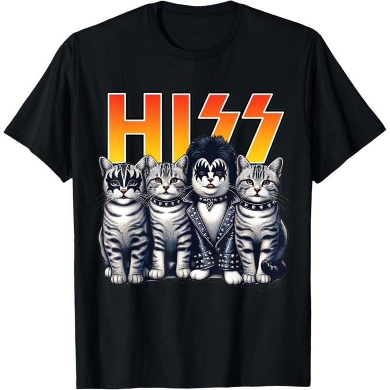 Cute Hiss Cats Rock Kittens Kitty Rocking Music Cat Lovers T-Shirt / Sweatshirt / Hoodie