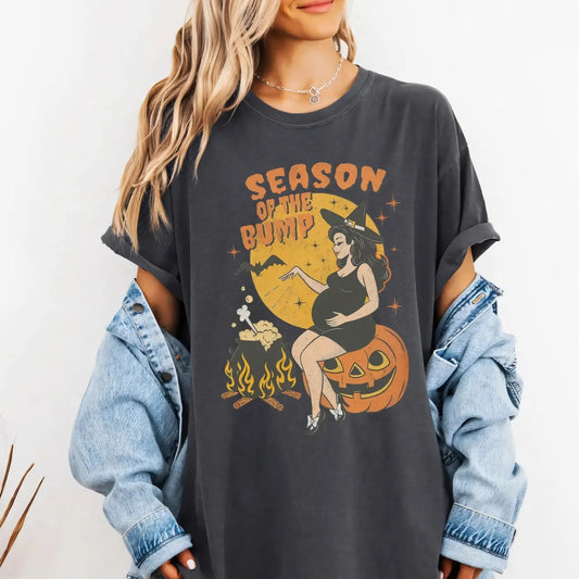 Season of the Bump Halloween Baby Announcement T-Shirt / Sweatshirt / Hoodie