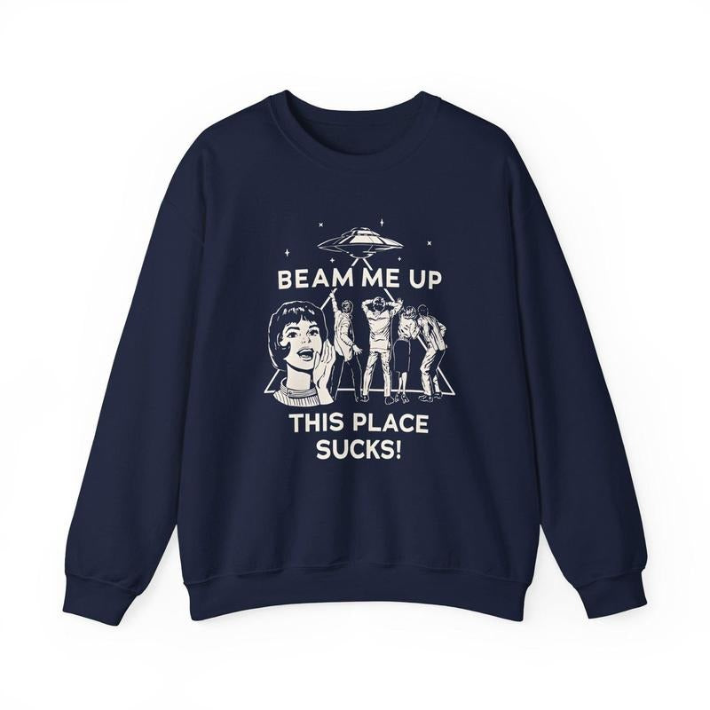 Beam Me Up This Place Sucks Robin ST Film Series Merchandise T-Shirt / Sweatshirt / Hoodie