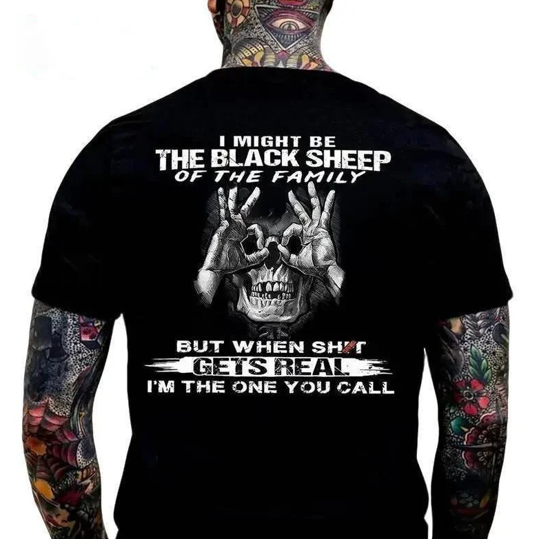 I Might Be The Black Sheep Of The Family Funny Skull Graphic T-Shirt / Sweatshirt / Hoodie