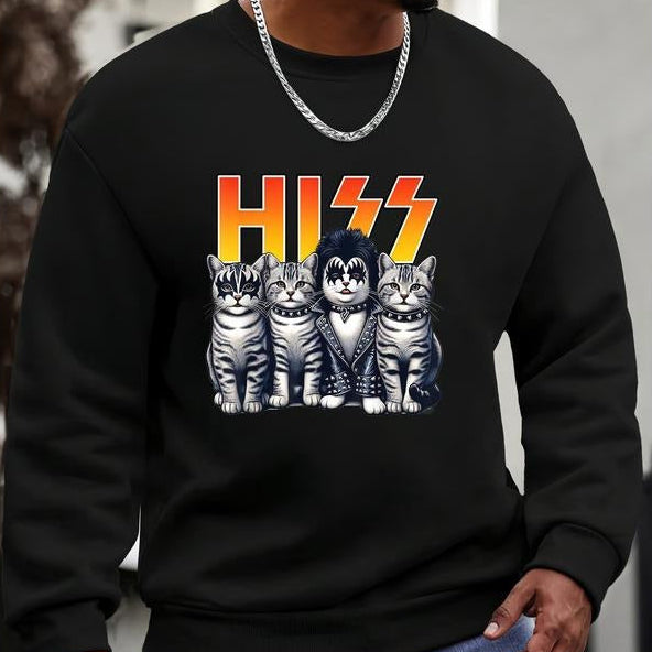 Cute Hiss Cats Rock Kittens Kitty Rocking Music Cat Lovers T-Shirt / Sweatshirt / Hoodie