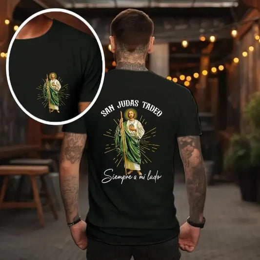 San Judas Tadeo Siempre a Mi Lado Jesus Christian Faith T-Shirt / Sweatshirt / Hoodie