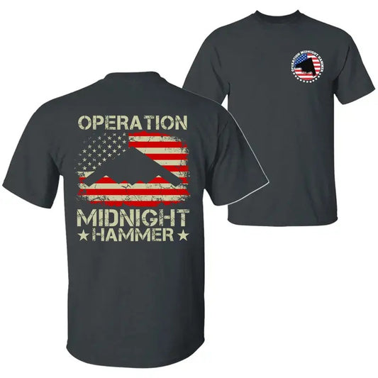 Operation Midnight Hammer With American Flag T-Shirt / Sweatshirt / Hoodie