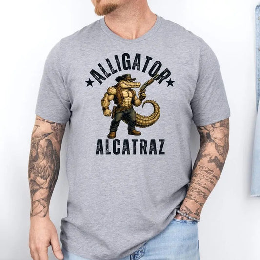 Alligator Alcatraz Funny Everglades Parody T-Shirt / Sweatshirt / Hoodie