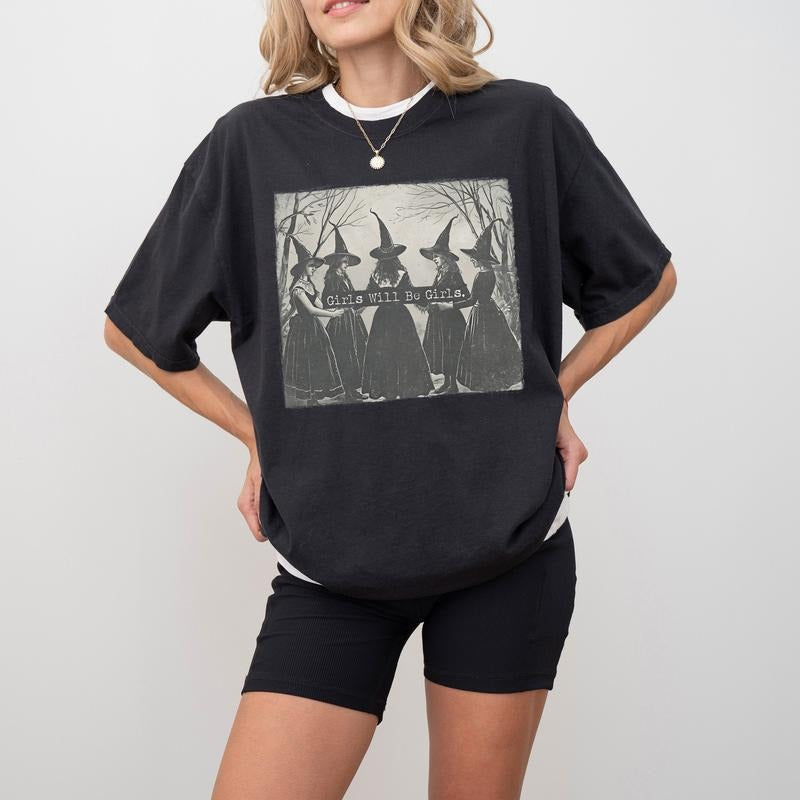 Vintage Girls Will Be Girls Witch T-Shirt / Sweatshirt / Hoodie
