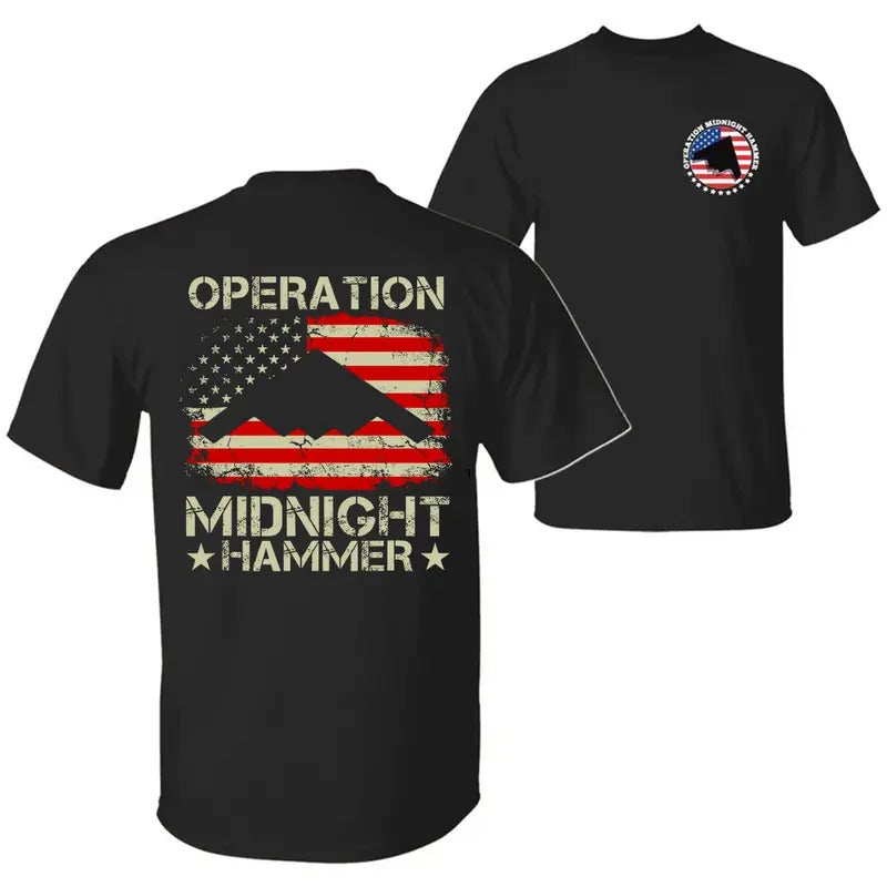 Operation Midnight Hammer With American Flag T-Shirt / Sweatshirt / Hoodie