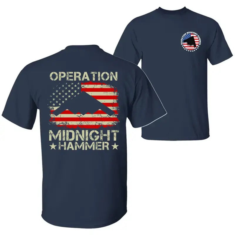 Operation Midnight Hammer With American Flag T-Shirt / Sweatshirt / Hoodie