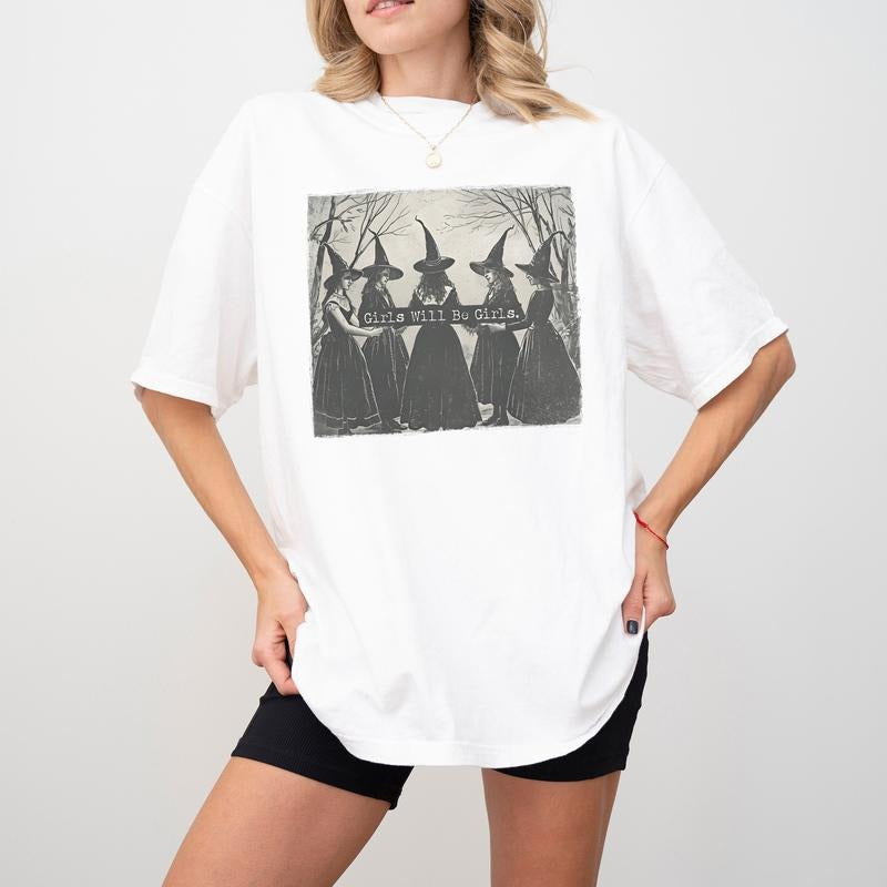 Vintage Girls Will Be Girls Witch T-Shirt / Sweatshirt / Hoodie