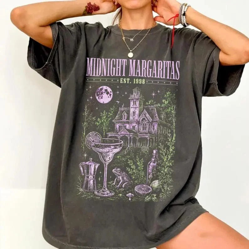 Midnight Margaritas Witchy Cocktail Graphic T-Shirt / Sweatshirt / Hoodie