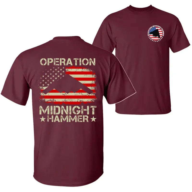 Operation Midnight Hammer With American Flag T-Shirt / Sweatshirt / Hoodie