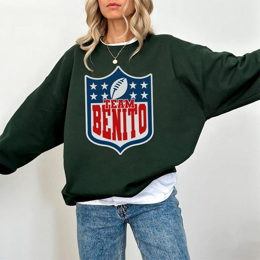 Vintage Comfort Colors Team Benito Football Logo T-Shirt / Sweatshirt / Hoodie