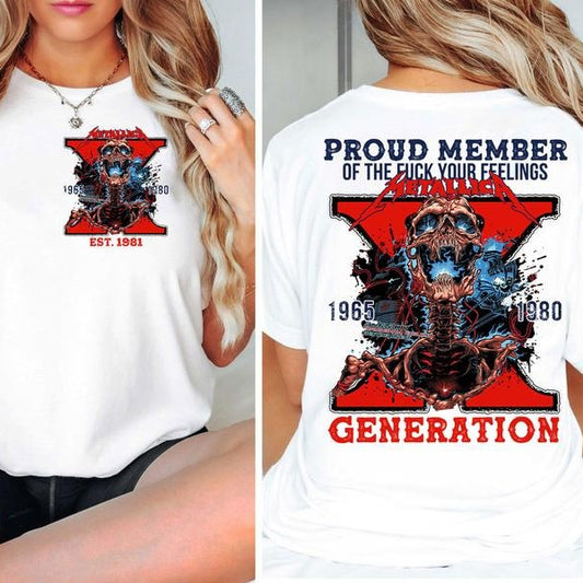 Generation X & Y Legendary Metal Hard Rock Band T-Shirt / Sweatshirt / Hoodie