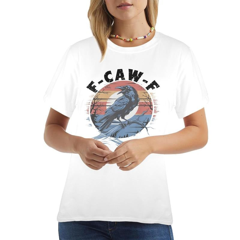 Vintage Black Crow F Caw F Funny Black Bird Lover T-Shirt / Sweatshirt / Hoodie