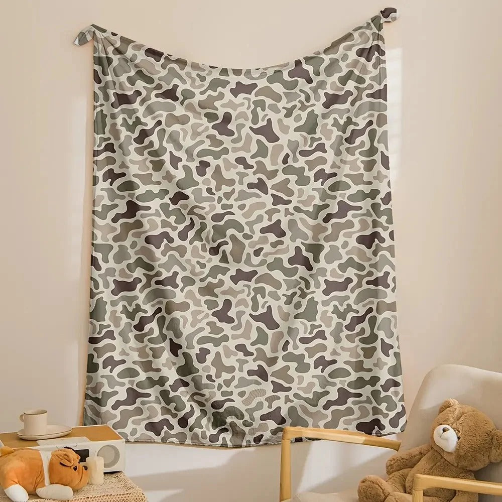 Retro Digital Camo Blanket