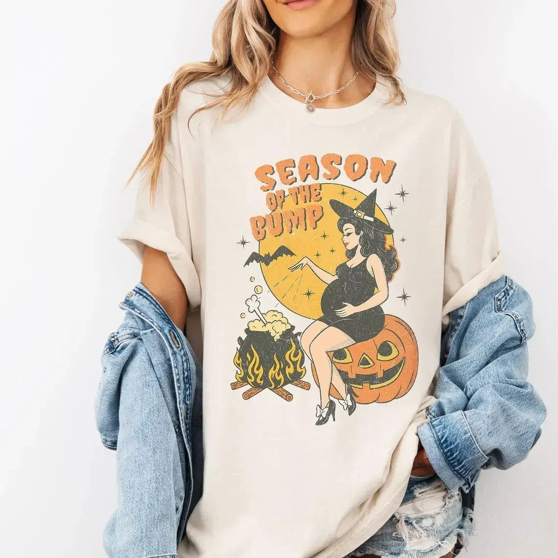 Season of the Bump Halloween Baby Announcement T-Shirt / Sweatshirt / Hoodie