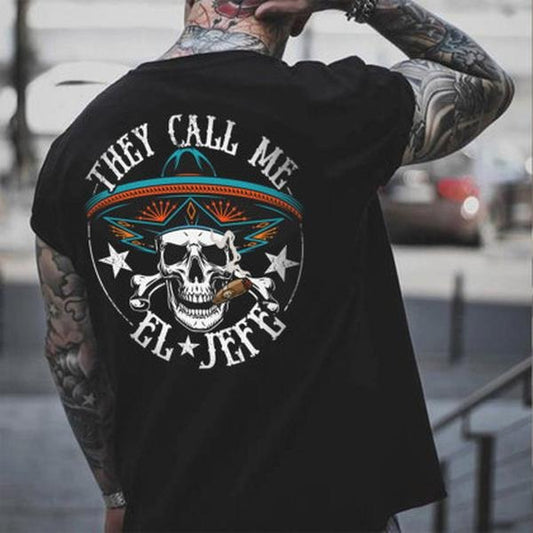 They Call Me El Jefe Skull Graphic T-Shirt / Sweatshirt / Hoodie