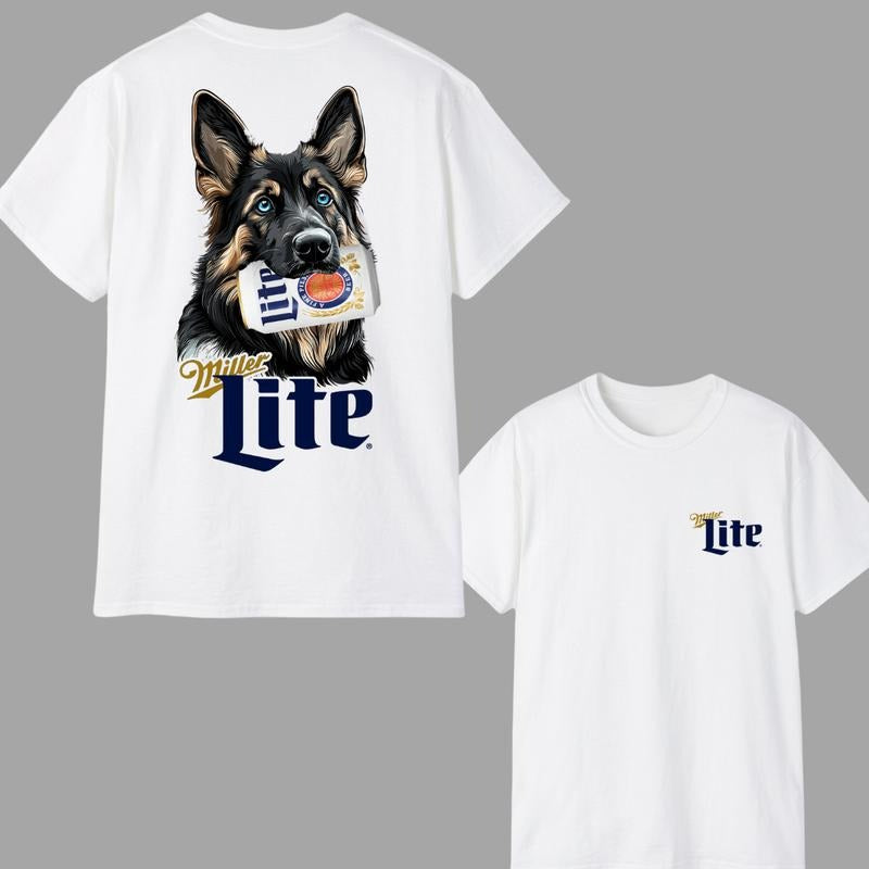 Beer And Dog German Shepherd T-Shirt / Sweatshirt / Hoodie