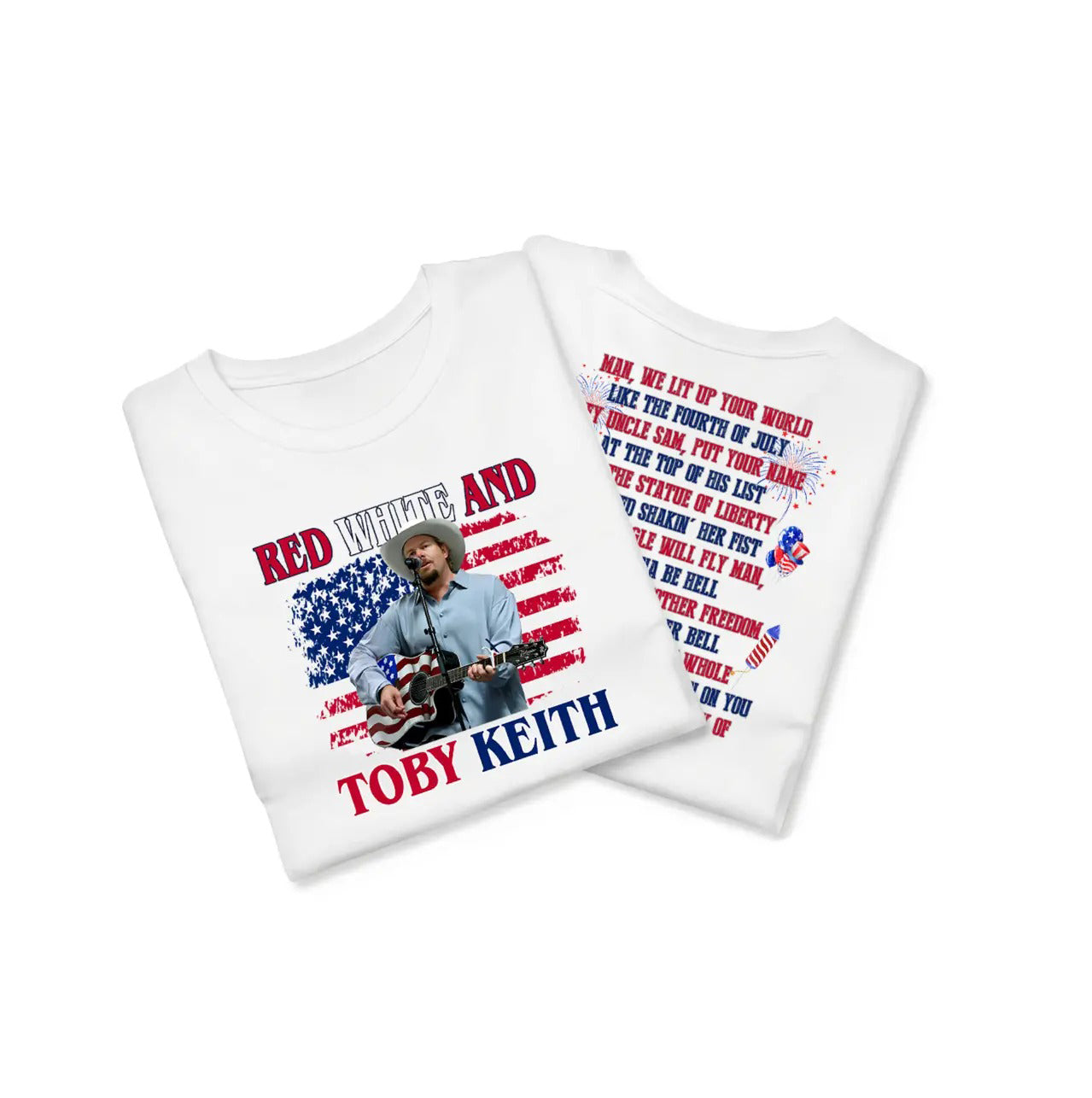 Country Music Red White & Blue 4th of July  T-Shirt / Sweatshirt / Hoodie