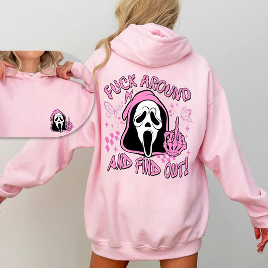 Scream Skeleton Spooky Fck Around And Find Out T-Shirt / Sweatshirt / Hoodie