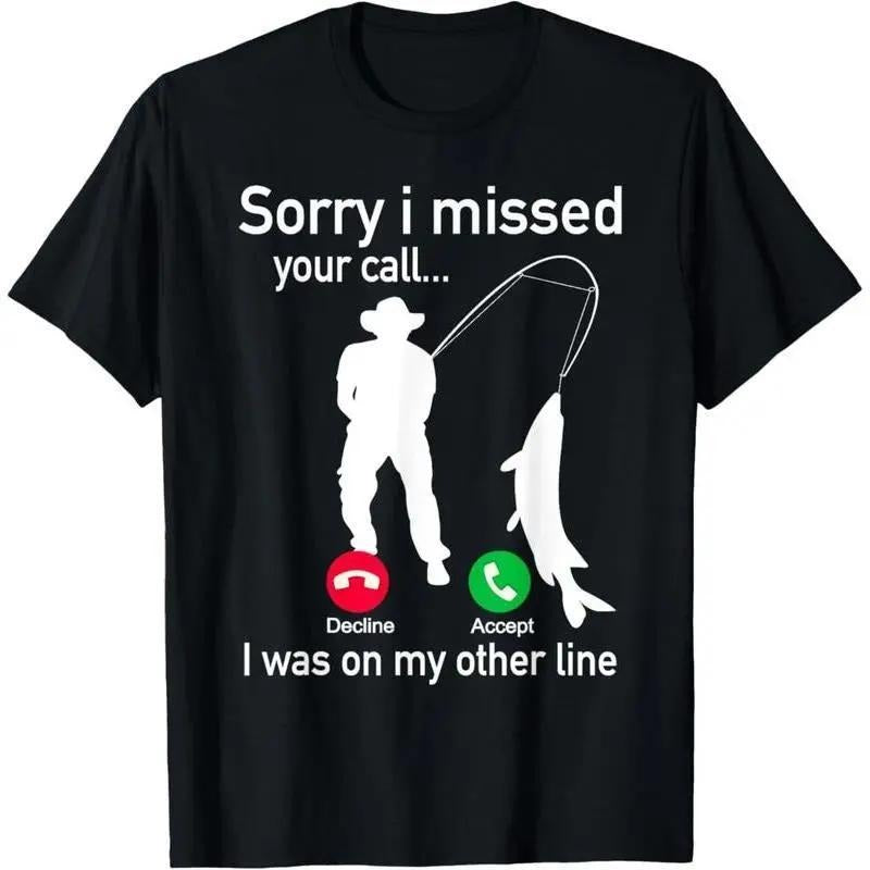 Fishing Phone Call with Fishing Line T-Shirt / Sweatshirt / Hoodie