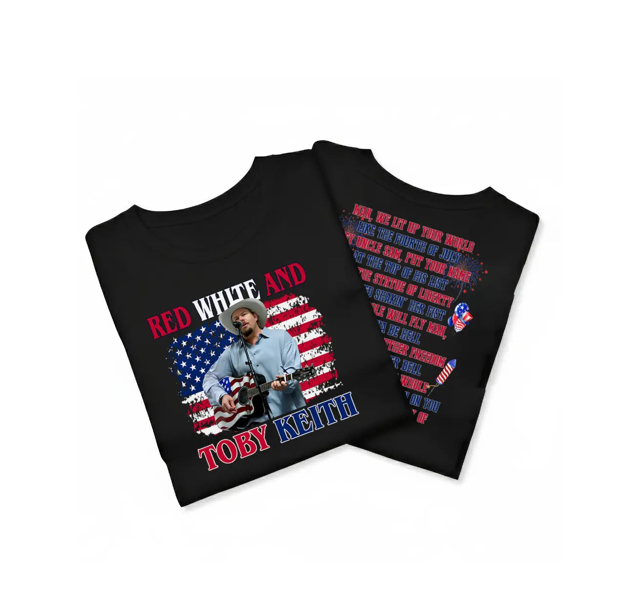 Country Music Red White & Blue 4th of July  T-Shirt / Sweatshirt / Hoodie