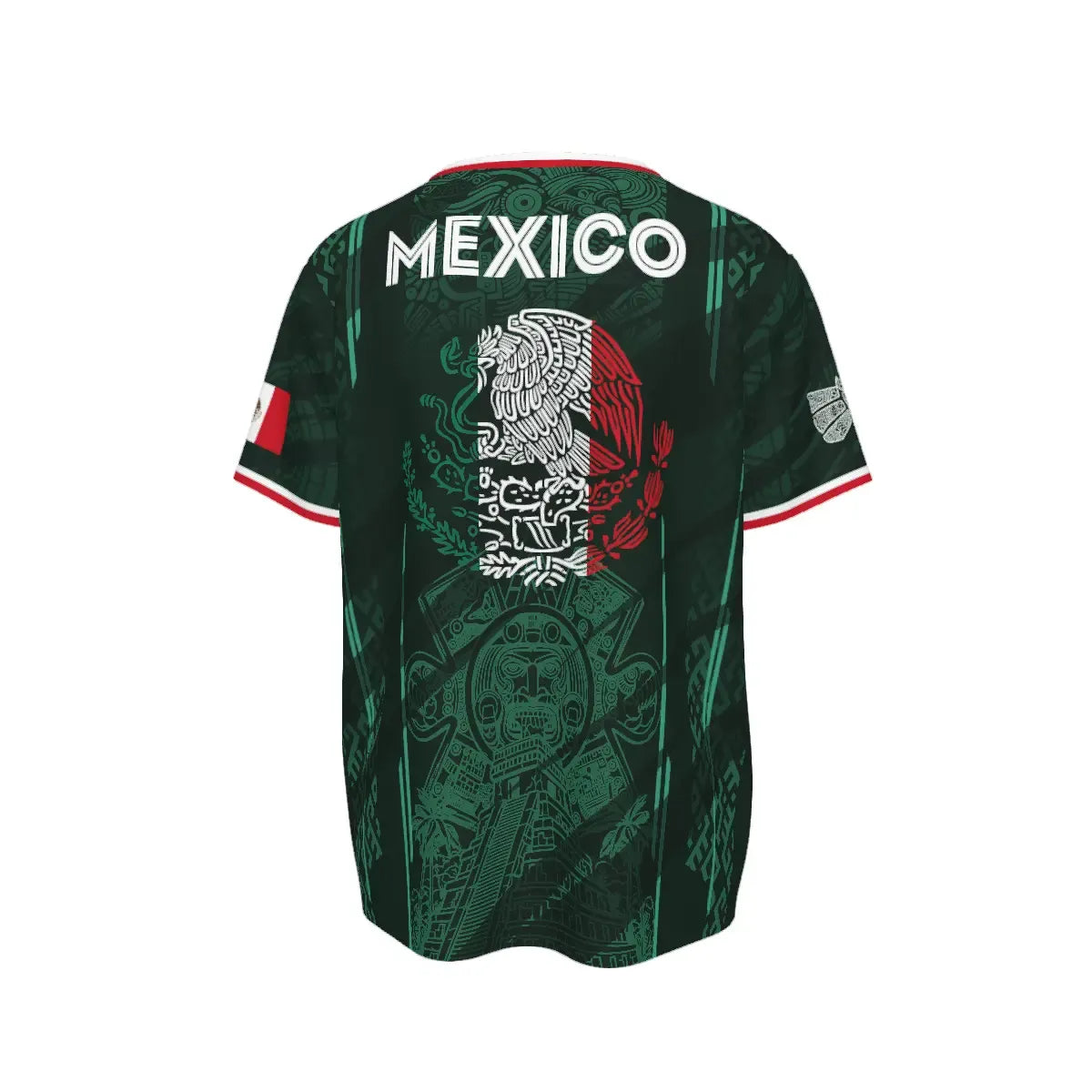 Chichén Itzá Pyramid Graphic Retro Soccer Jersey