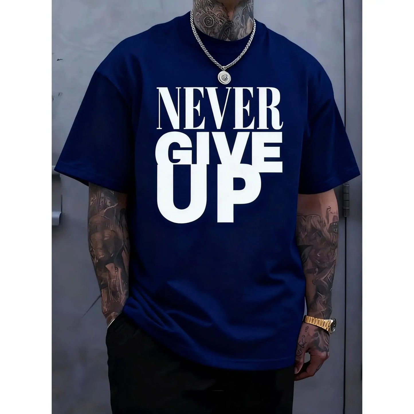 Never Give Up Bold Message T-Shirt / Sweatshirt / Hoodie