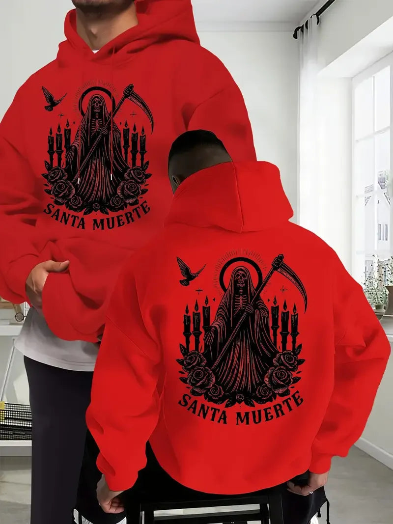 Saint Muerte Skull Rose Print T-Shirt / Sweatshirt / Hoodie