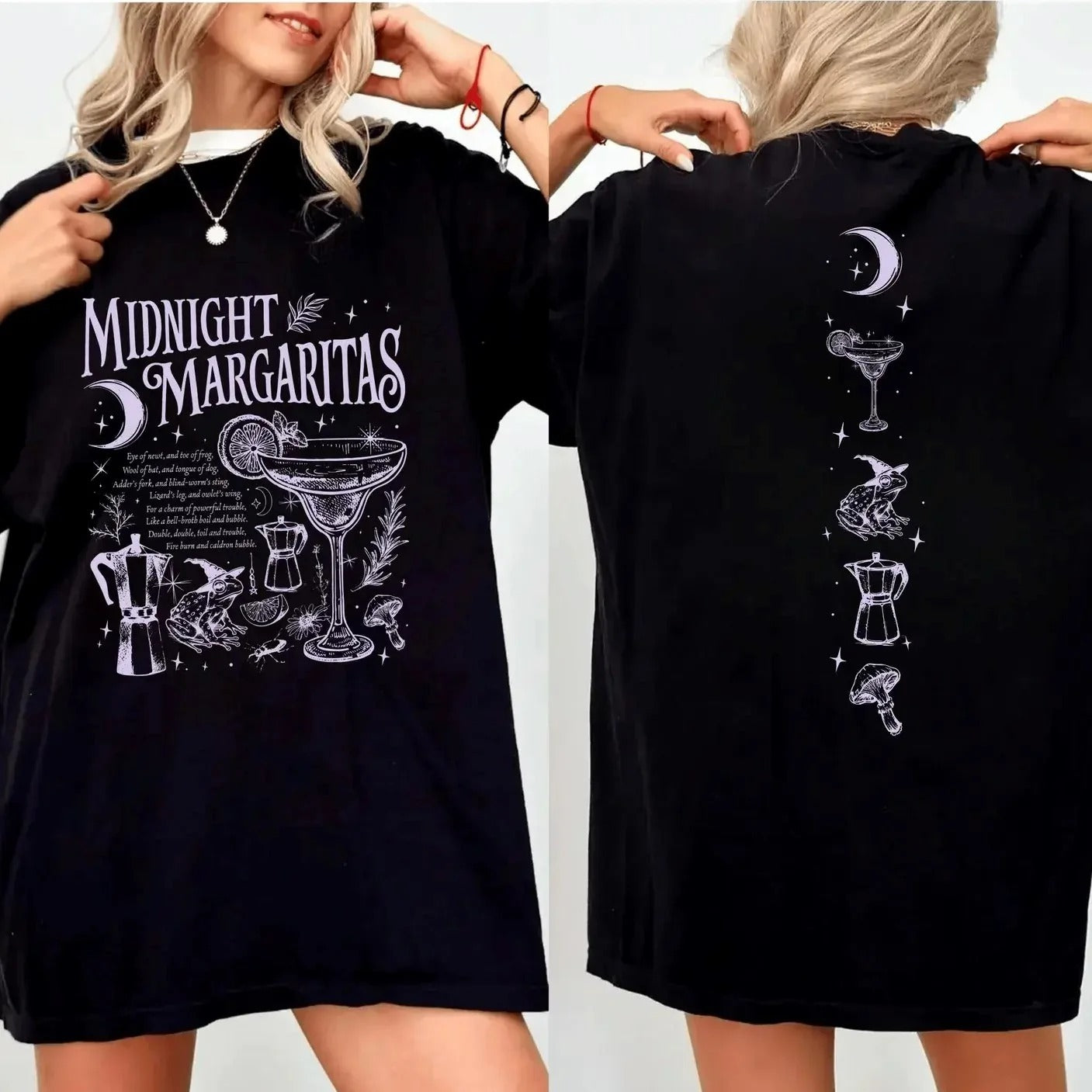 Salt Rosemary Lavender Love Witchy Cocktail Graphic Magical Halloween T-Shirt / Sweatshirt / Hoodie