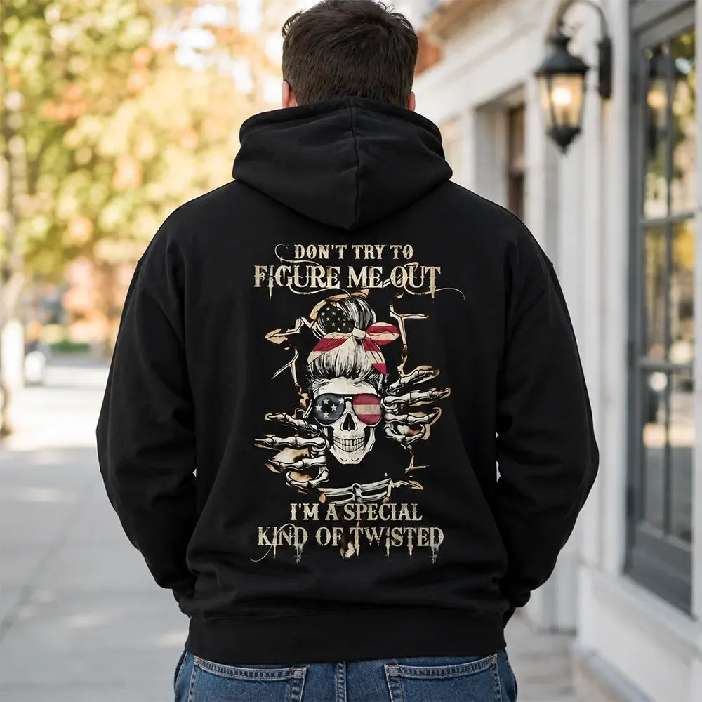 Don't Try To Figure Me Out Skeleton Lady Graphic T-Shirt / Sweatshirt / Hoodie