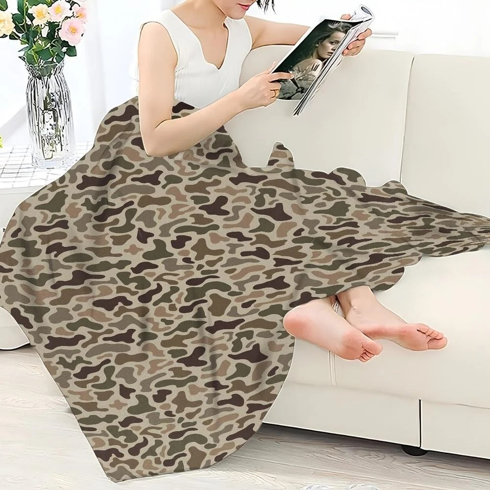 Retro Digital Camo Blanket