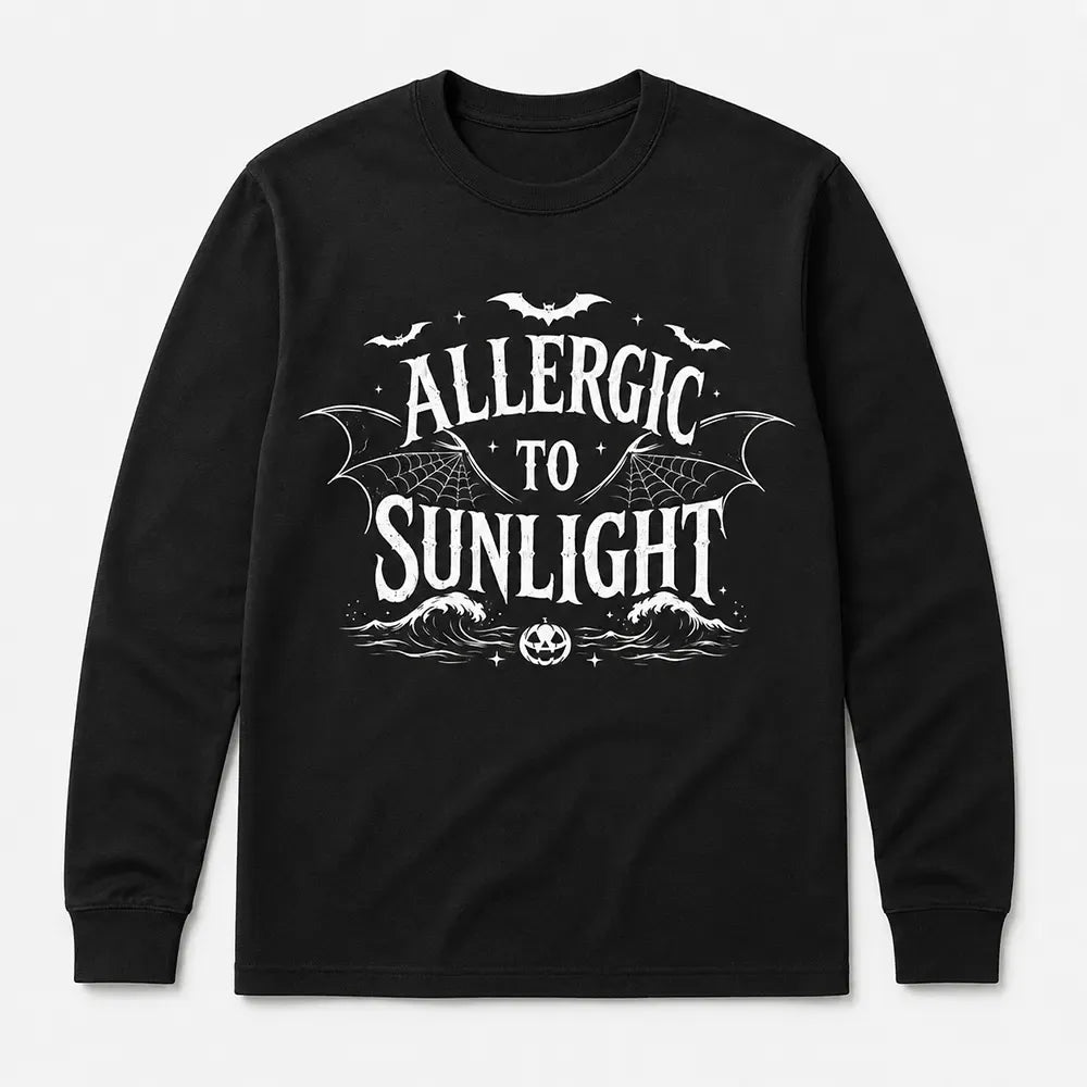 Allergic To Sunlight Halloween T-Shirt / Sweatshirt / Hoodie