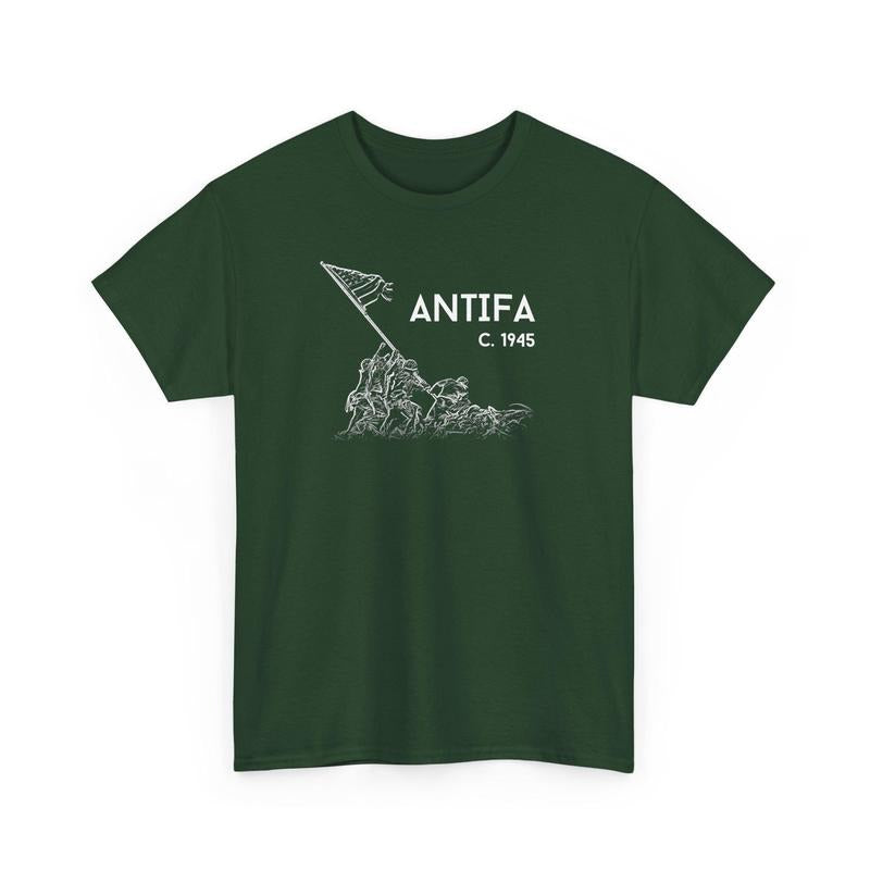 Antifa c. 1945 Patriotic Anti-Fascist Liberty T-Shirt / Sweatshirt / Hoodie