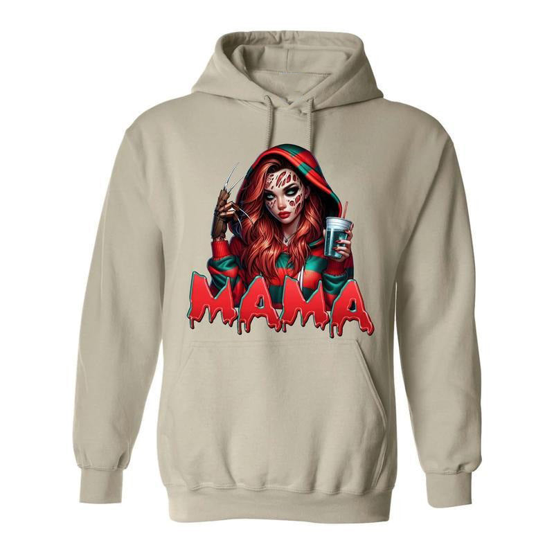 Spooky Mama Halloween Cool Mom Gift Graphic T-Shirt / Sweatshirt / Hoodie
